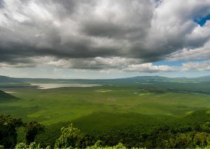 Ngorongoro crater view from Lions paw camp, Tanzania