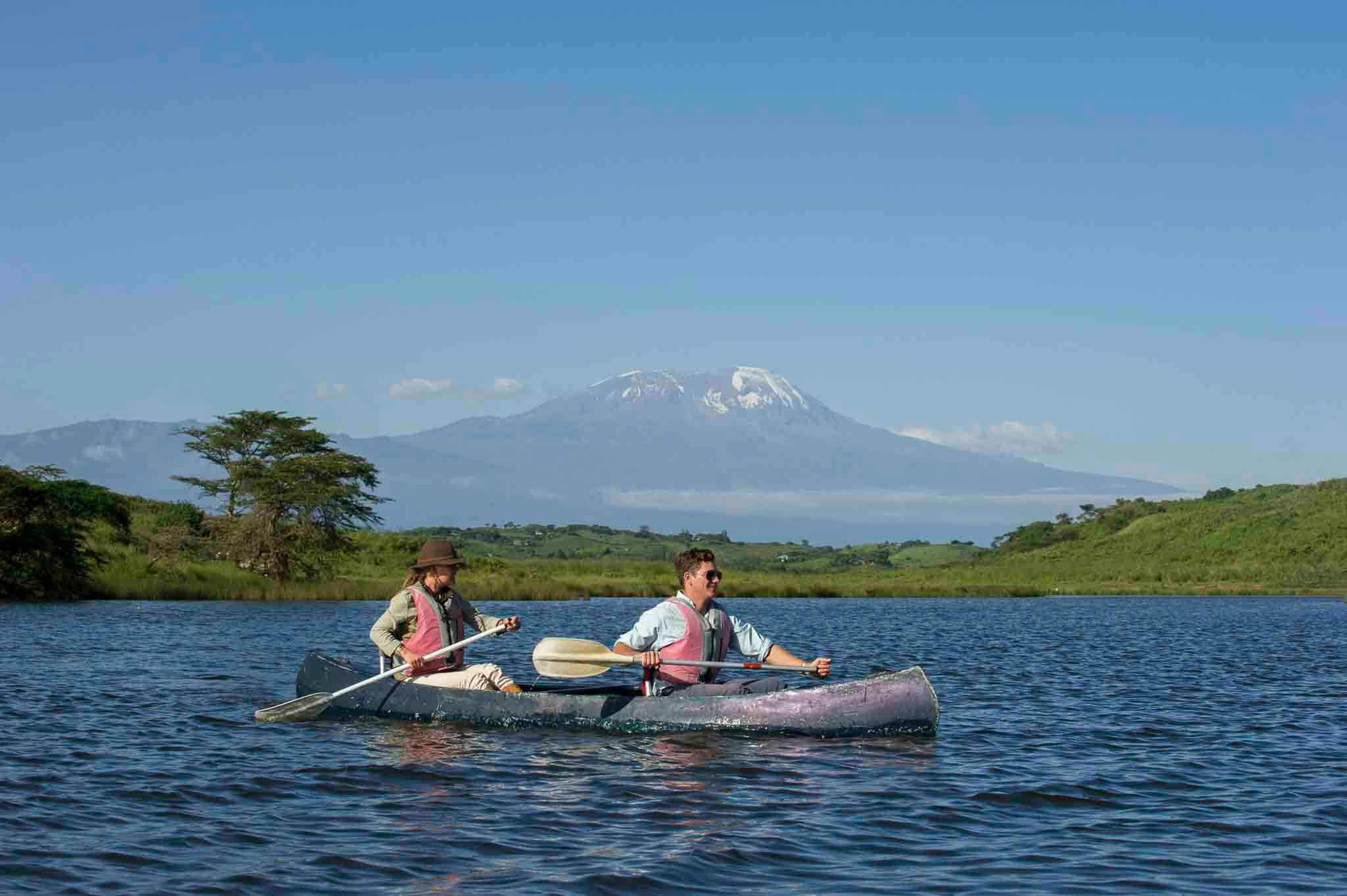 Canoe Safari Arusha National Park Momella Lakes 